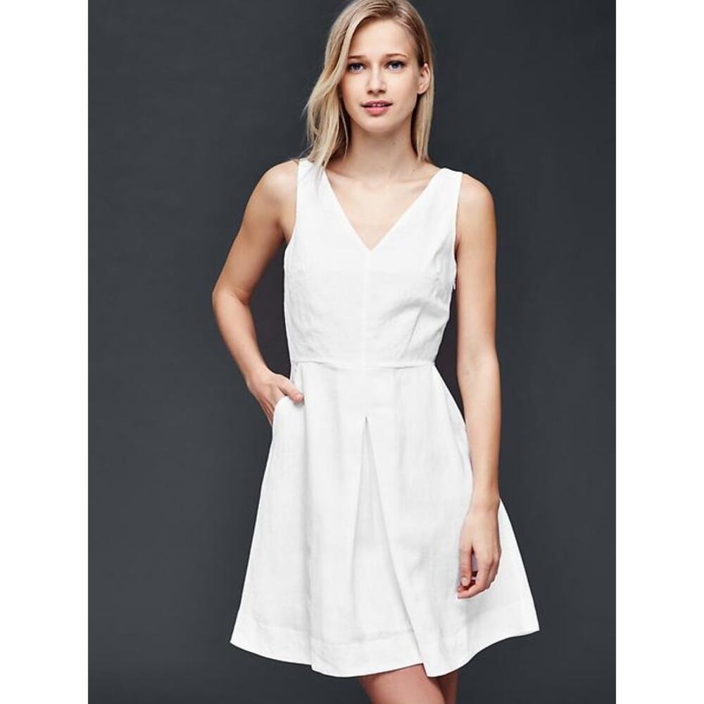 GAP Linen fit & flare dress Size 6